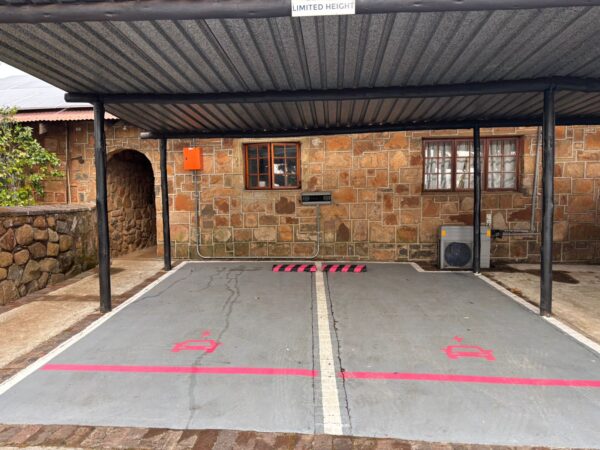 Electric vehicle charging station at Walkersons Hotel & Spa in Dullstroom